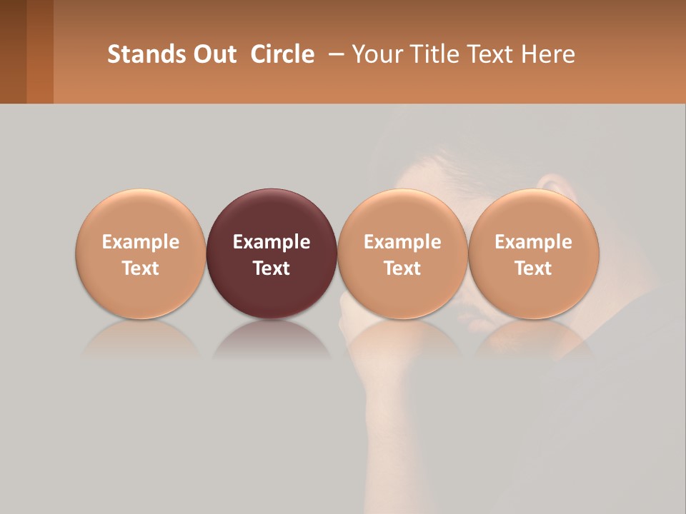 A Man Holding His Hand To His Face PowerPoint Template