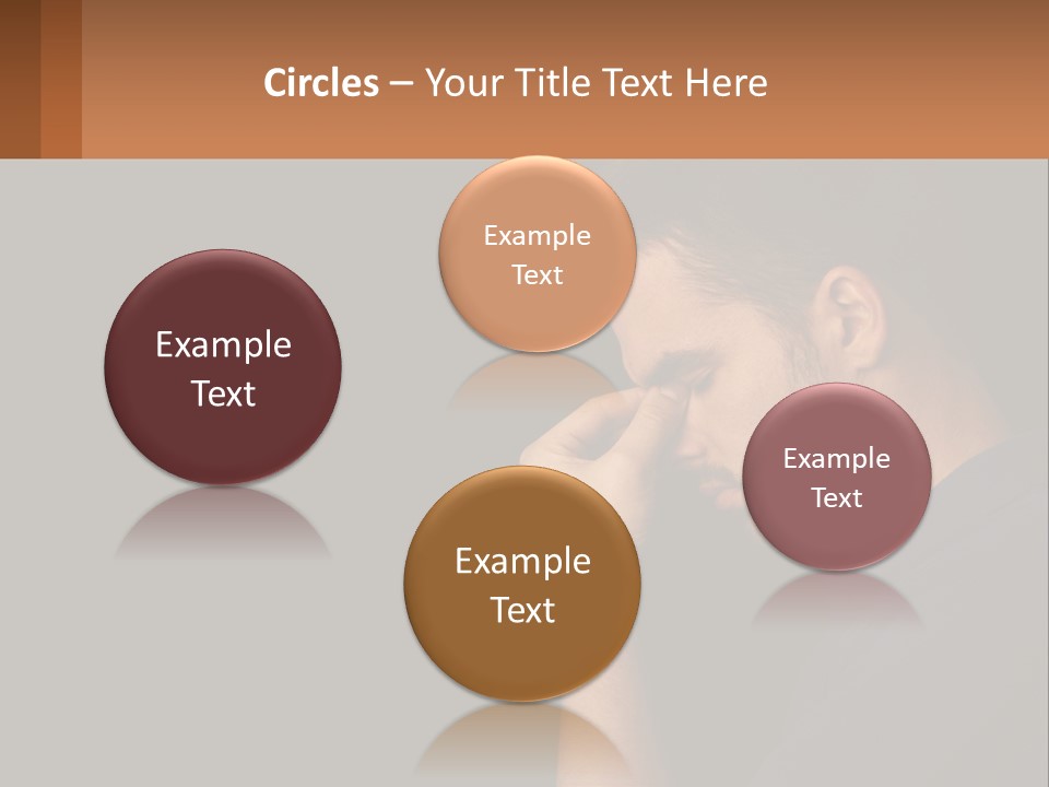 A Man Holding His Hand To His Face PowerPoint Template