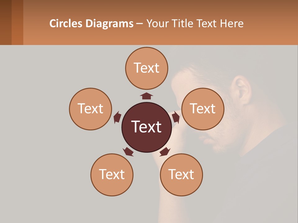 A Man Holding His Hand To His Face PowerPoint Template