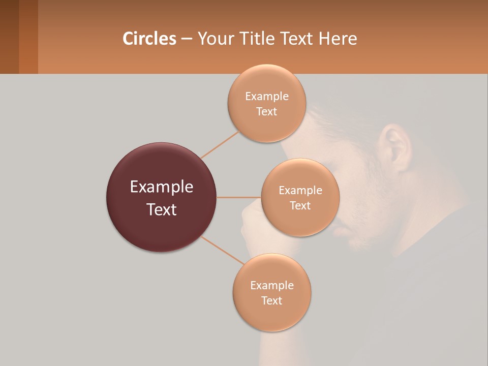 A Man Holding His Hand To His Face PowerPoint Template