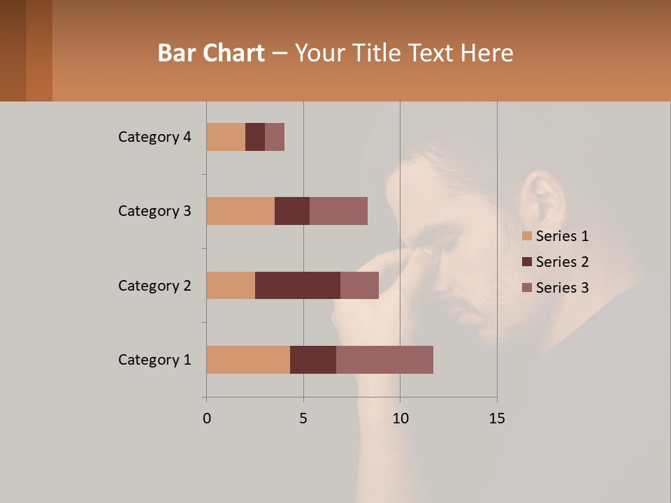 A Man Holding His Hand To His Face PowerPoint Template