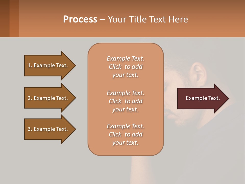 A Man Holding His Hand To His Face PowerPoint Template