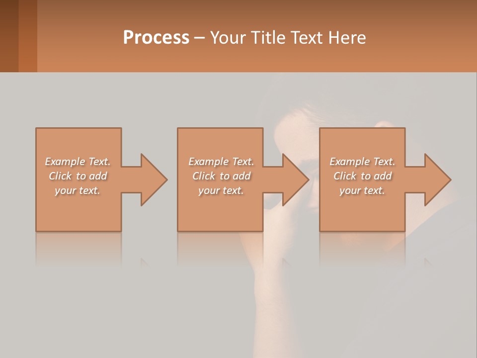 A Man Holding His Hand To His Face PowerPoint Template