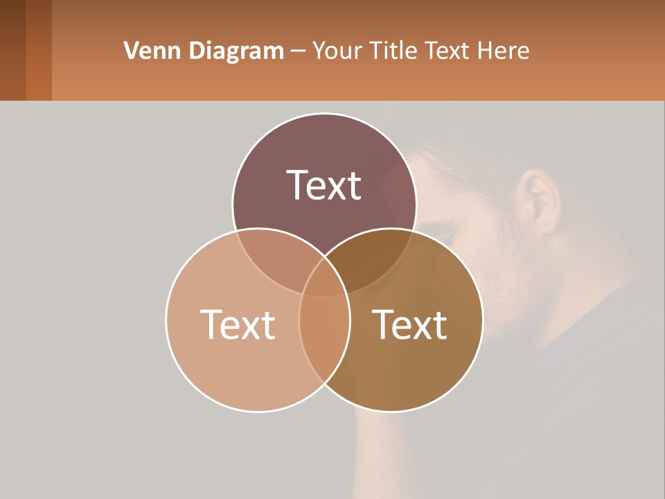 A Man Holding His Hand To His Face PowerPoint Template