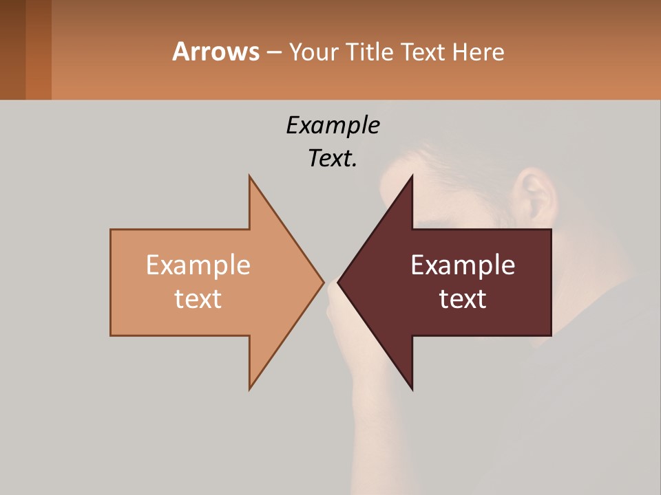 A Man Holding His Hand To His Face PowerPoint Template