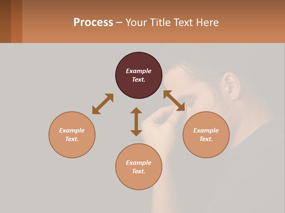 A Man Holding His Hand To His Face PowerPoint Template