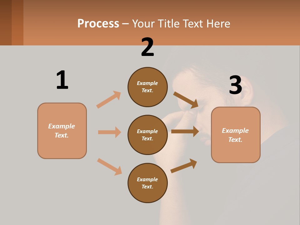 A Man Holding His Hand To His Face PowerPoint Template