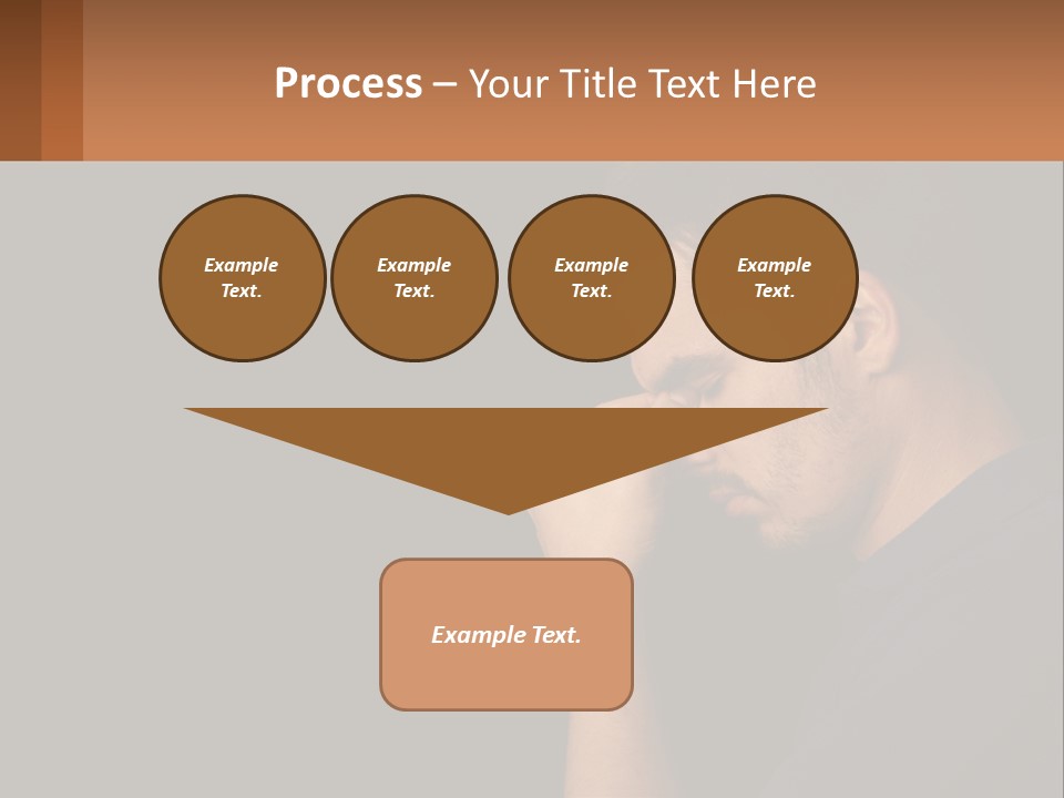 A Man Holding His Hand To His Face PowerPoint Template