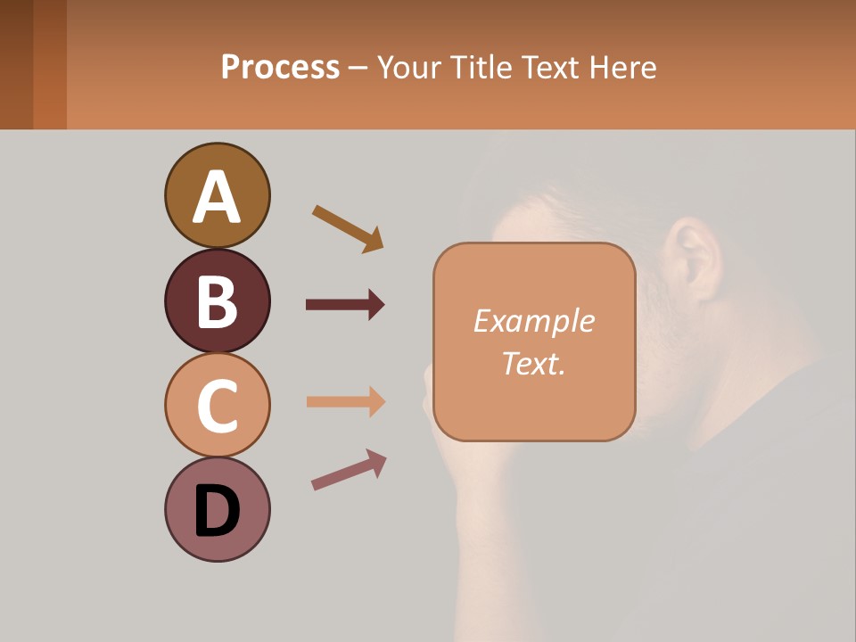 A Man Holding His Hand To His Face PowerPoint Template