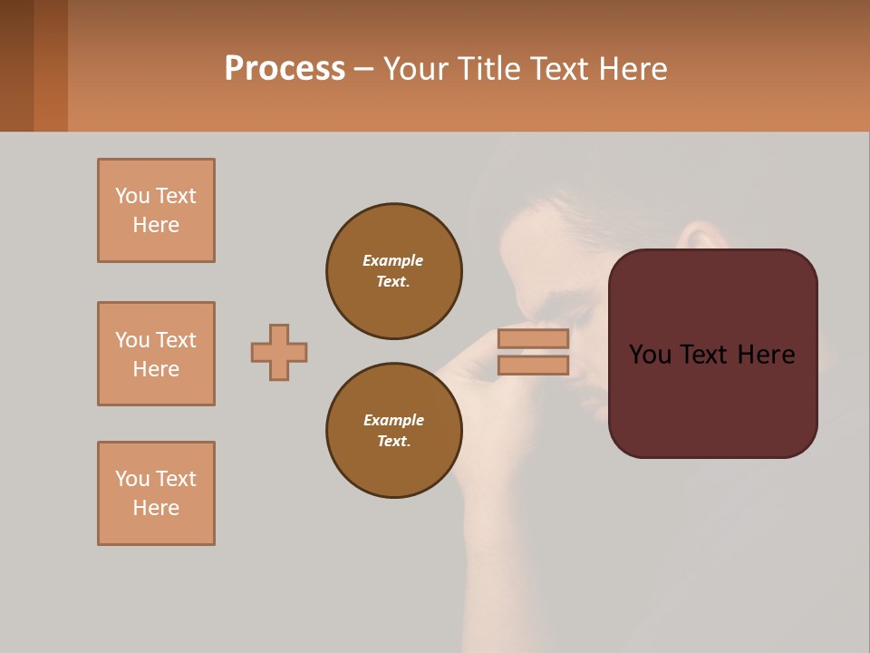 A Man Holding His Hand To His Face PowerPoint Template
