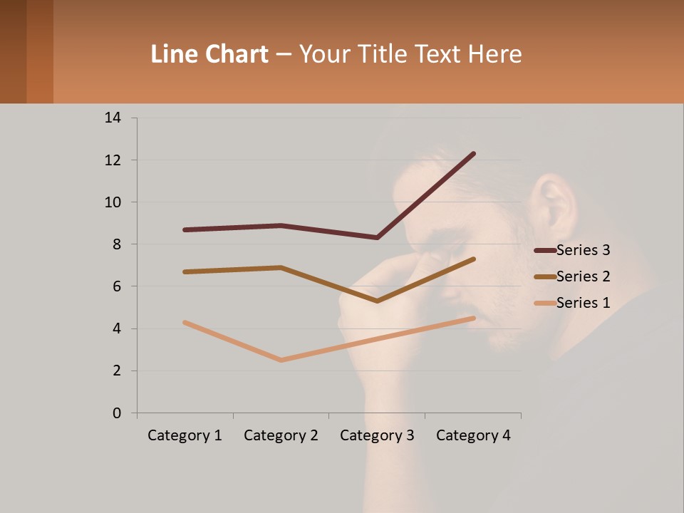 A Man Holding His Hand To His Face PowerPoint Template