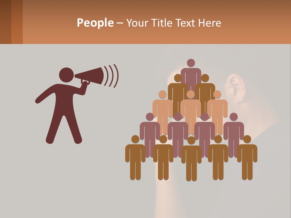 A Man Holding His Hand To His Face PowerPoint Template