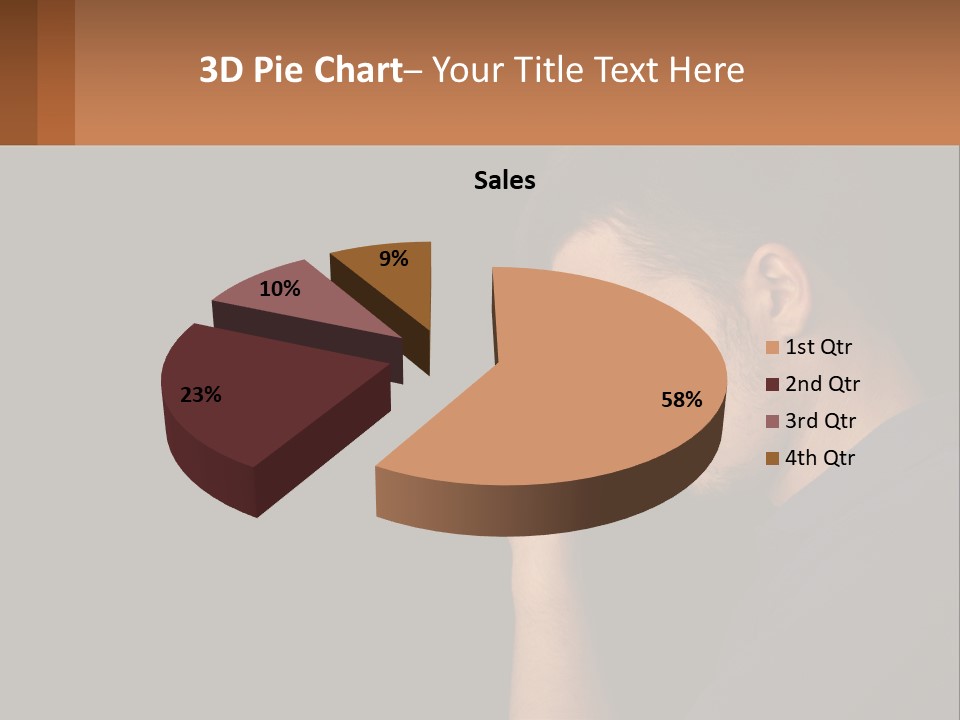 A Man Holding His Hand To His Face PowerPoint Template