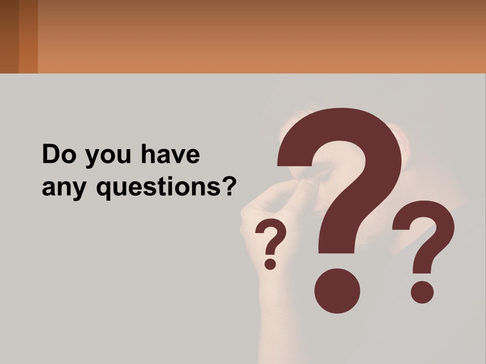 A Man Holding His Hand To His Face PowerPoint Template