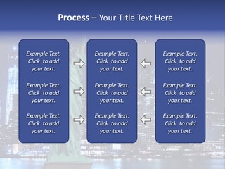 The Statue Of Liberty In New York City At Night PowerPoint Template