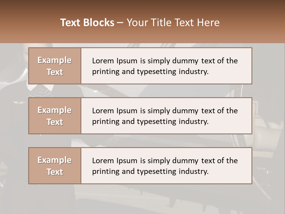 A Woman Standing In Front Of An Airplane PowerPoint Template