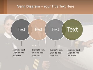 A Man And A Woman Standing In Front Of A Plane PowerPoint Template