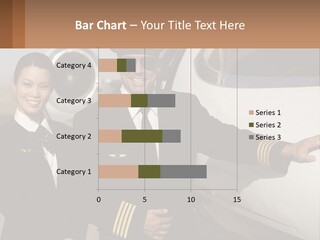 A Man And A Woman Standing In Front Of A Plane PowerPoint Template