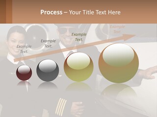 A Man And A Woman Standing In Front Of A Plane PowerPoint Template