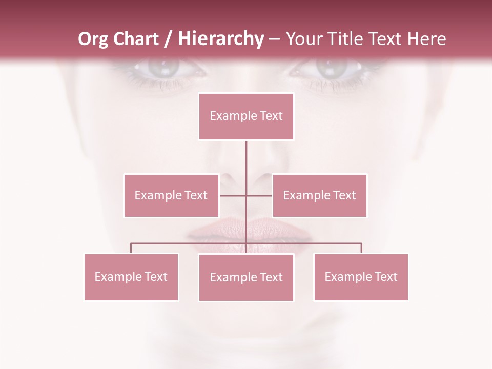 A Woman With Blue Eyes Is Shown In This Powerpoint Presentation PowerPoint Template