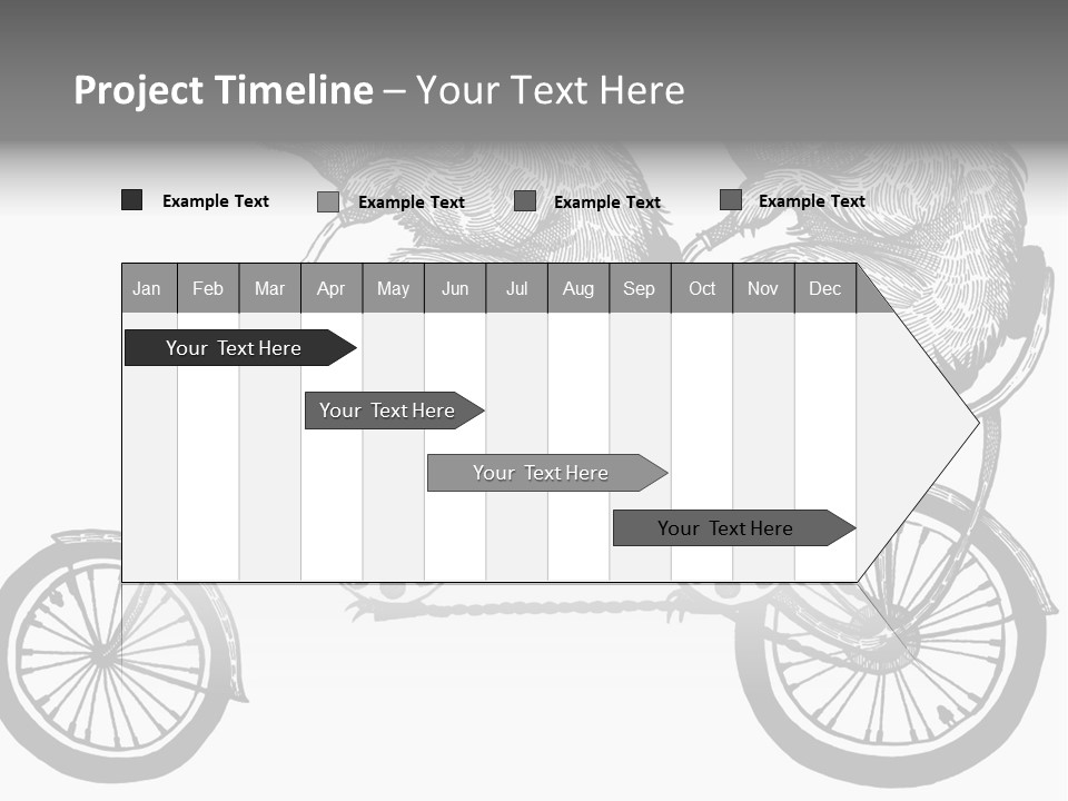 Two Bears Riding On A Bicycle With A Silver Background PowerPoint Template