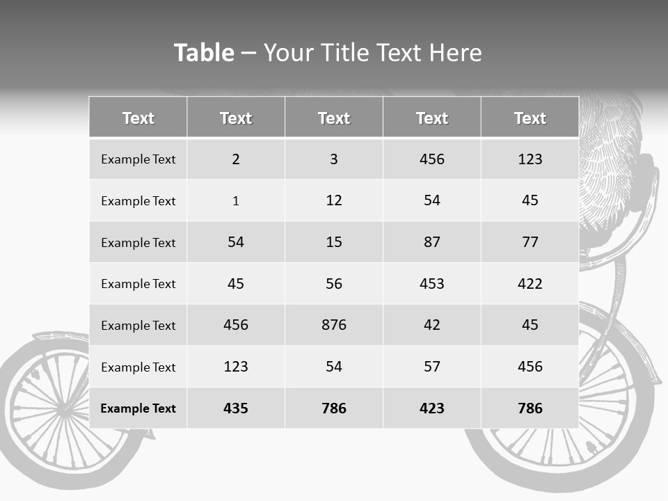 Two Bears Riding On A Bicycle With A Silver Background PowerPoint Template