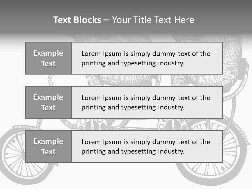 Two Bears Riding On A Bicycle With A Silver Background PowerPoint Template