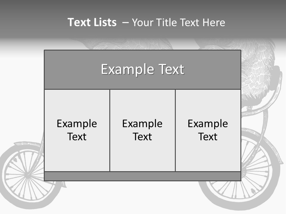 Two Bears Riding On A Bicycle With A Silver Background PowerPoint Template