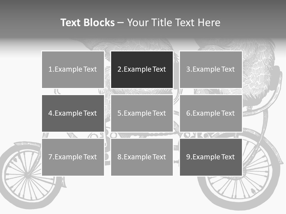 Two Bears Riding On A Bicycle With A Silver Background PowerPoint Template