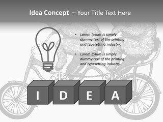 Two Bears Riding On A Bicycle With A Silver Background PowerPoint Template