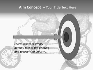 Two Bears Riding On A Bicycle With A Silver Background PowerPoint Template