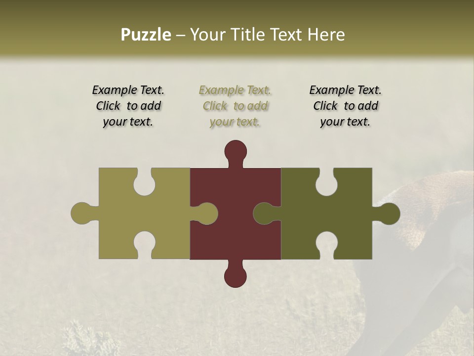 A Gazelle Standing In The Middle Of A Field PowerPoint Template