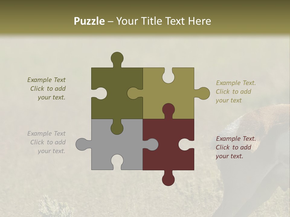 A Gazelle Standing In The Middle Of A Field PowerPoint Template