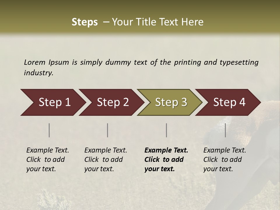 A Gazelle Standing In The Middle Of A Field PowerPoint Template