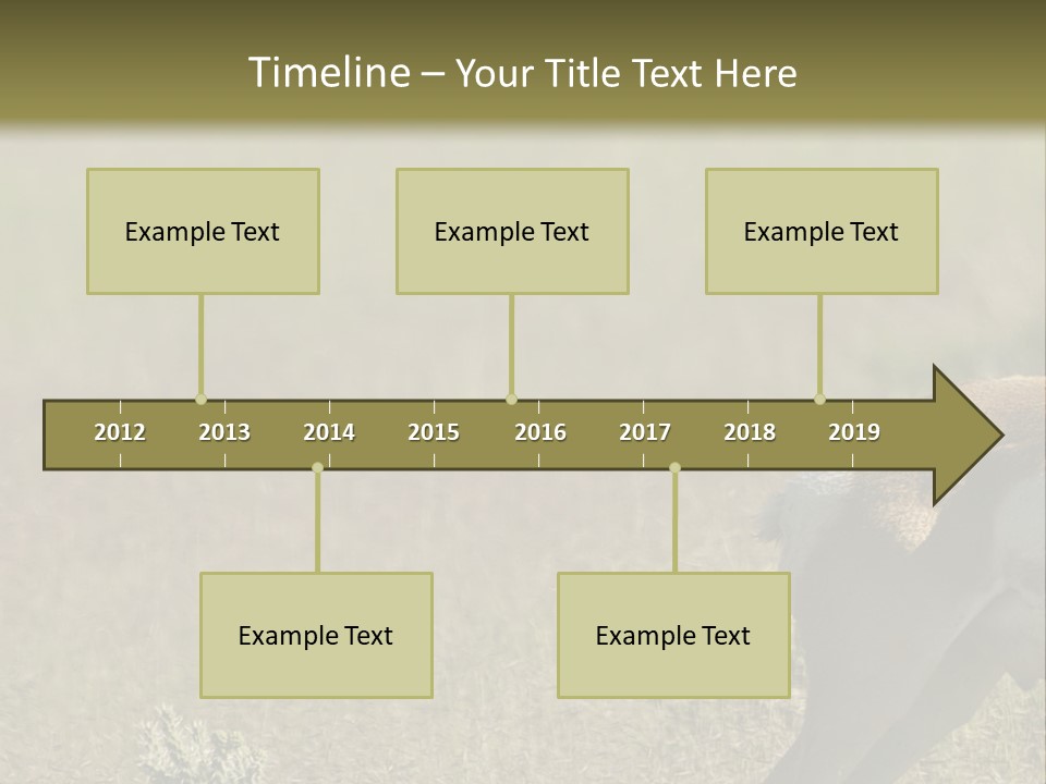 A Gazelle Standing In The Middle Of A Field PowerPoint Template