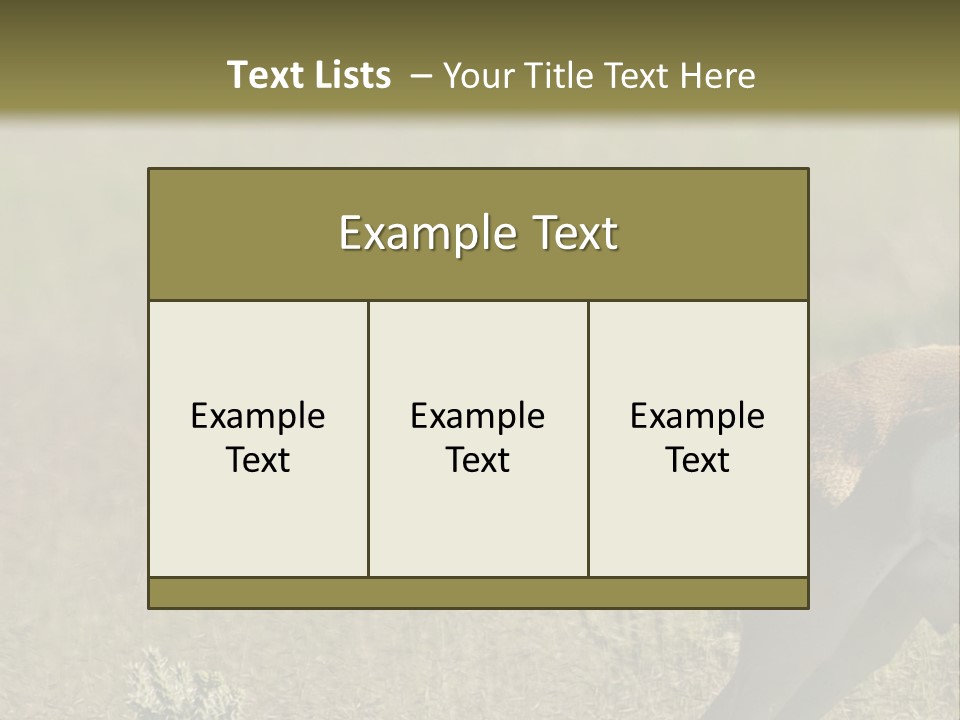 A Gazelle Standing In The Middle Of A Field PowerPoint Template