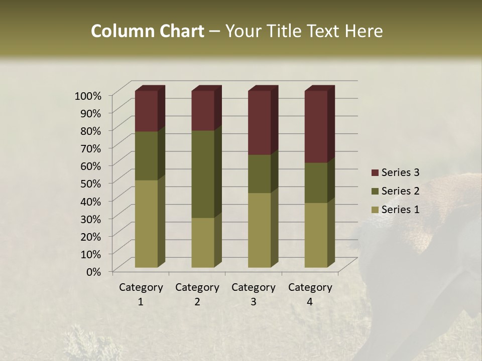 A Gazelle Standing In The Middle Of A Field PowerPoint Template