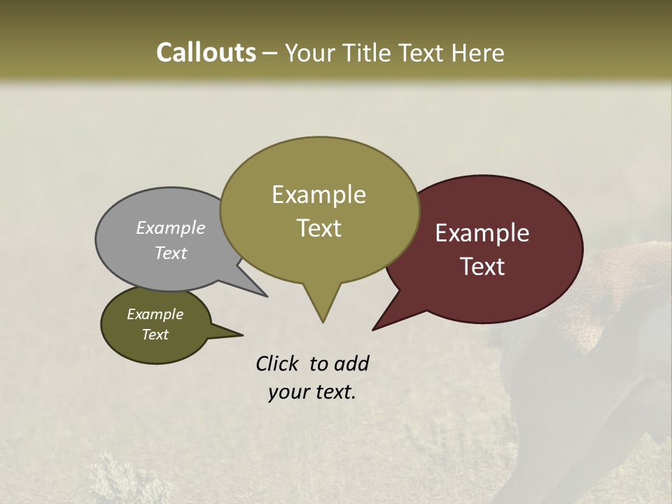 A Gazelle Standing In The Middle Of A Field PowerPoint Template