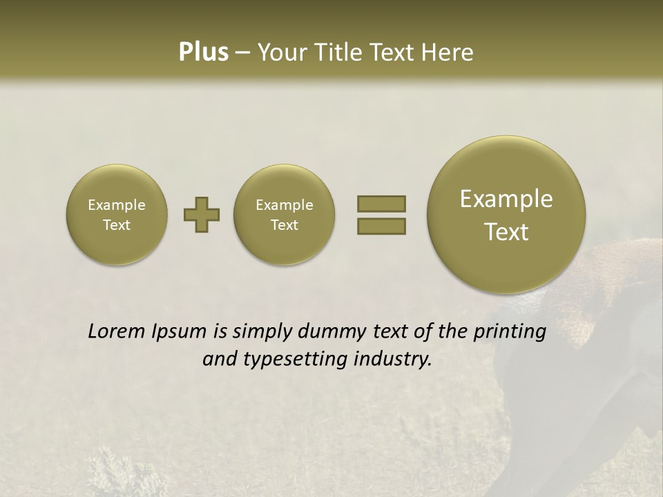 A Gazelle Standing In The Middle Of A Field PowerPoint Template