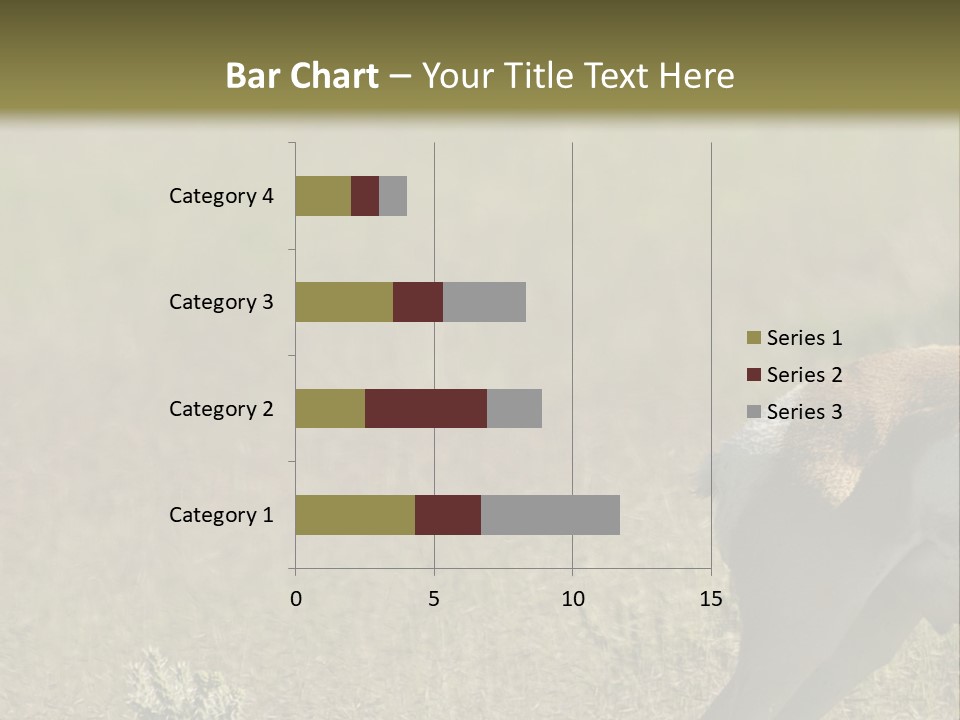 A Gazelle Standing In The Middle Of A Field PowerPoint Template