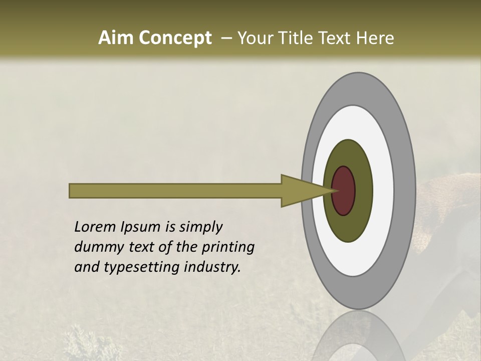 A Gazelle Standing In The Middle Of A Field PowerPoint Template
