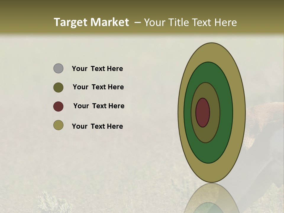 A Gazelle Standing In The Middle Of A Field PowerPoint Template