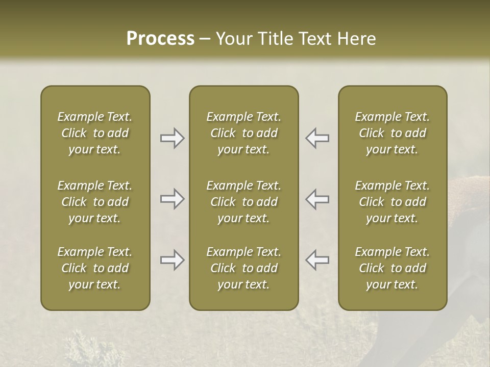 A Gazelle Standing In The Middle Of A Field PowerPoint Template