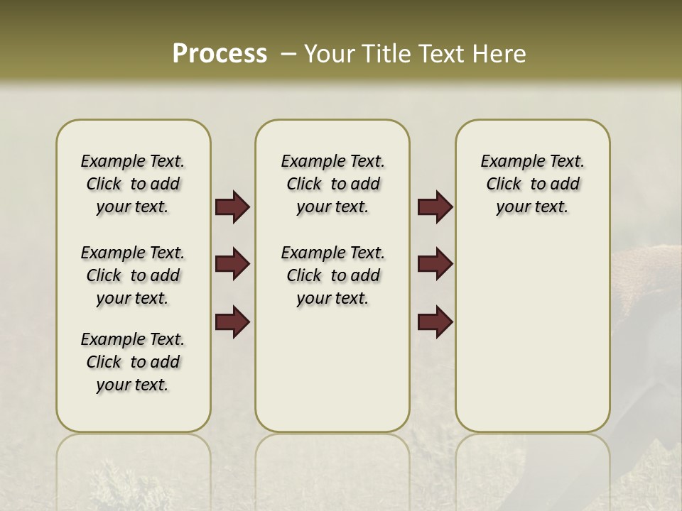 A Gazelle Standing In The Middle Of A Field PowerPoint Template