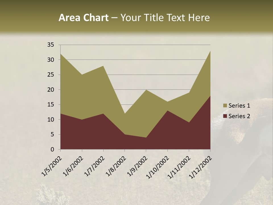 A Gazelle Standing In The Middle Of A Field PowerPoint Template