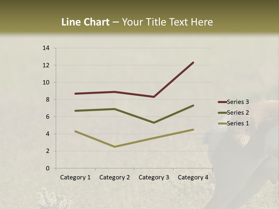 A Gazelle Standing In The Middle Of A Field PowerPoint Template