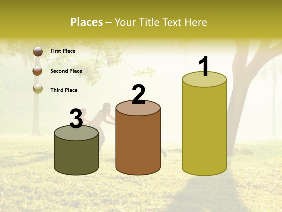 A Group Of Children Playing In A Park PowerPoint Template