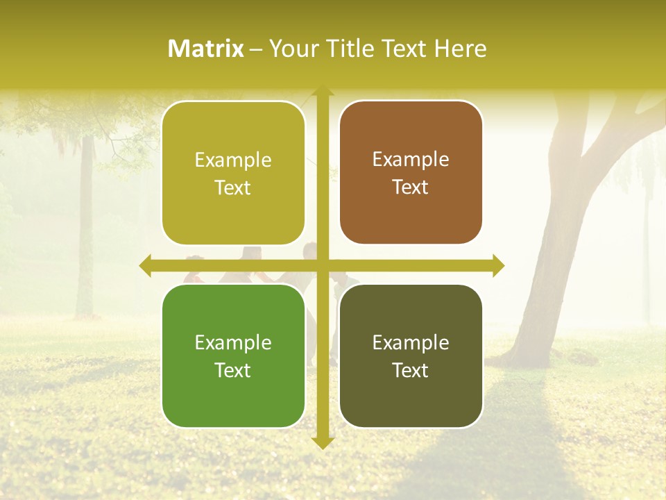 A Group Of Children Playing In A Park PowerPoint Template