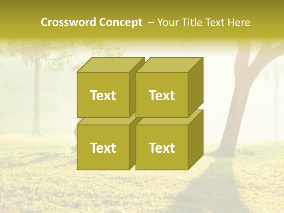 A Group Of Children Playing In A Park PowerPoint Template