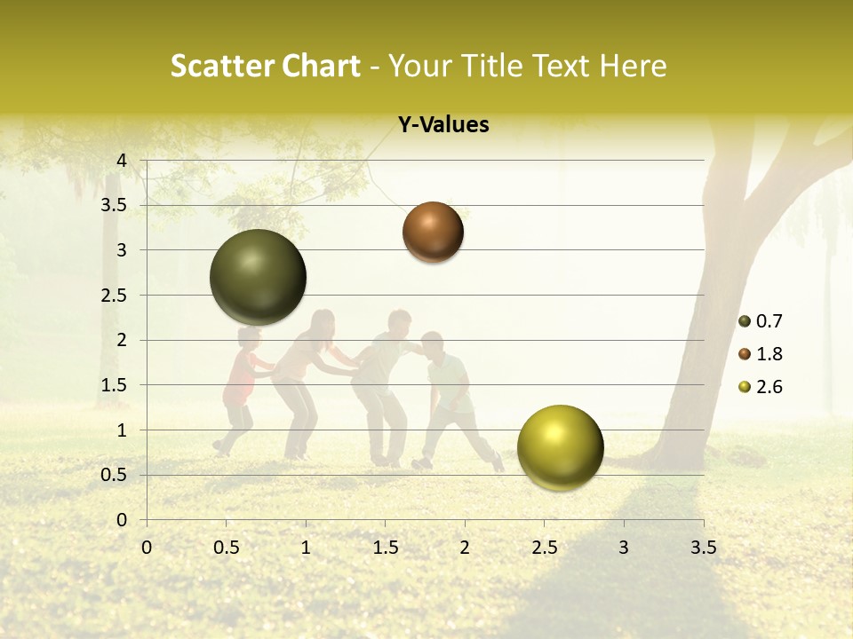 A Group Of Children Playing In A Park PowerPoint Template